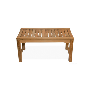 Banc de douche en teck, fabriqué en Indonésie, meuble en bois massif - Product Image 1