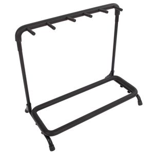 Supporto per Chitarre a 5 Scomparti Nero per Conservazione Sicura degli Strumenti - Product Image 5