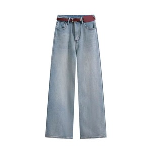 Pantalones Vaqueros Personalizados para Mujer, Jeans de Algodón, Lavado Claro, Estilo Holgado - Product Image 1