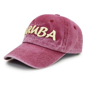 Gorra de Béisbol Rosa de Algodón con Logotipo de Aruba Bordado en el Panel Frontal, 6 Paneles, Unisex, Ajustable, Estilo Casual - Product Image 1