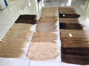 Blonde Genius Light Color 100% Real Vietnamese Human Hair Extensions Cuticle Aligned Weft Bundle au meilleur prix - Product Image 6