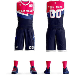 ชุดบาสเก็ตบอล ชุดทีม ชุดกีฬา โลโก้สั่งทำ OEM พิมพ์ลายแบบ Sublimation ชื่อทีมสั่งทำ ผ้าระบายอากาศ ชุดยูนิฟอร์ม - Product Image 1