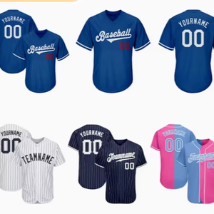 Vêtements de sport personnalisés, logo d'équipe personnalisé, jersey de baseball respirant en polyester - Product Image 1
