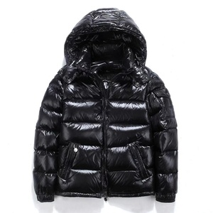 Chaqueta Acolchada Negra para Hombre, con Capucha, Cuello Alto, de Alta Calidad, con Revestimiento, Marca Personalizada, Cálida para Otoño, 100% Poliéster - Product Image 5