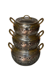 Fabricante de ollas metálicas, última llegada, olla para alimentos de diseño artesanal, clásica, elegante, cacerola metálica más vendida - Product Image 6