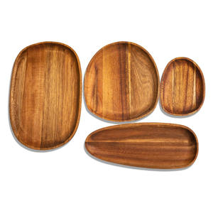 Juego de platos de madera de la más alta calidad para bodas, platos de servicio de madera natural, del mejor proveedor. - Product Image 2