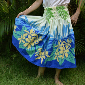 Jupes longues décontractées de haute qualité, nouveau style, tenue hawaïenne, jupe florale de plage, broderie personnalisée, broderie hawaïenne - Product Image 6