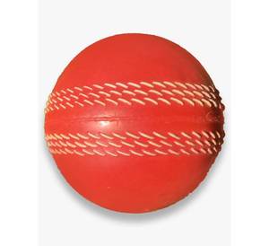 Pelota de Entrenamiento de Cricket Roja, Pelota de Práctica de Goma Resistente con Costura Cosida Blanca, Pelota Sintética Antienredos para Interiores y Exteriores - Product Image 3