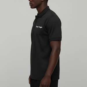 Tissu tricoté uni en polyester/coton tendance pour chemise, 180 GSM, logo imprimé DTF personnalisé, 2 couleurs, séchage rapide, streetwear - Product Image 6