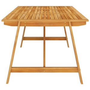 Ensemble de salle à manger marron et blanc crème pour collection de meubles de jardin d'extérieur - Product Image 4