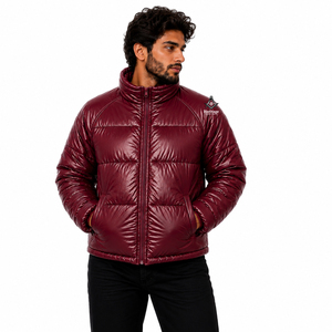 Veste matelassée unisexe Heritage Masonic Regalia à manches longues, col montant, fermeture éclair, pour l'hiver, couleur unie - Product Image 3