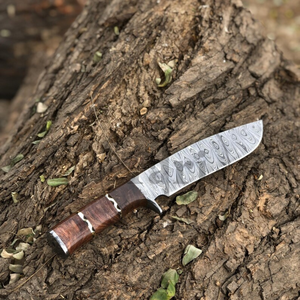 Cuchillo Bowie de Caza de Acero Inoxidable al por Mayor con Mango de Madera, Fijo, para Camping al Aire Libre, 58HRC, Personalizable, Garantía de 3 Años, Venta a Granel - Product Image 6