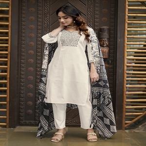 Best Quality Smart Casual Embroidery Cotton Printed <b>Kurti</b> for Woman from <b>Indian</b> Supplier and Exporter - Product Image 4