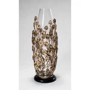 Jarrón de Flores de Hierro Hecho a Mano de Lujo, Diseño Costero, Decoración para el Hogar y Bodas, Jarrón de Mesa Moderno de Primera Calidad - Product Image 3