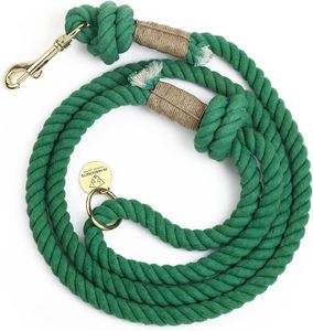 Cotton Rope Dog <b>Leash</b> for Small Dogs – Braided Soft Durable <b>Pet</b> Lead for Comfortable Daily Walks and Trainin - Product Image 1