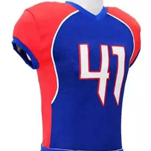 Tenue d'équipe de football américain grande taille personnalisable, kit complet saison, 100 % polyester, impression sublimée, manches courtes, coupe athlétique - Product Image 3