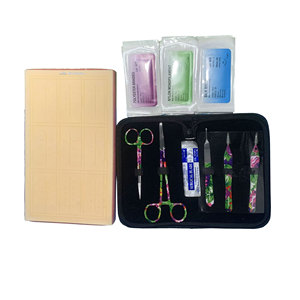 Kit professionnel de pinces et ciseaux en acier inoxydable, coussinet de pratique de suture manuelle, ensemble d'instruments chirurgicaux médicaux Apto Enterprises - Product Image 1