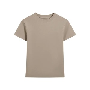 Camiseta de Talla Grande para Mujer, Manga Corta, Cuello Redondo, Algodón Ecológico, Transpirable, Informal, Estilo Urbano, Primavera Verano - Product Image 1