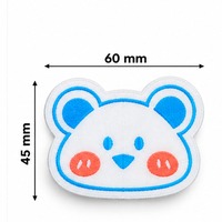 Écussons personnalisés en forme d'ours, badges à coudre pour vêtements, habits, accessoires et sacs