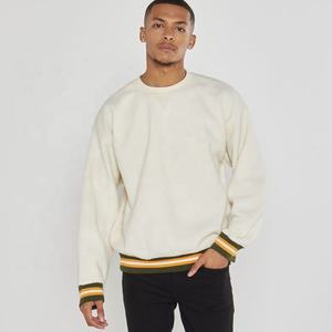 Sudaderas con logotipo de impresión personalizada para hombre, jersey de chándal de gran tamaño con hombro caído, cuello redondo - Product Image 5