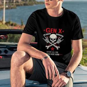 T-shirts graphiques pour hommes à manches courtes, design cool, 100% coton, tissu peigné, personnalisable - Product Image 5