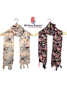Bufanda Larga Premium de Tela Suave, Pañuelo para la Cabeza con Impresión Personalizada, Etiqueta Blanca, MOQ Bajo, Fabricante Textil OEM ODM - Product Image 4