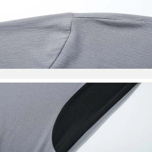 T-shirt et short d'été pour homme de haute qualité en tissu éponge polyester/coton, légers, respirants, décontractés, séchage rapide, col rond, imprimé numérique - Product Image 4