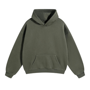 Sweat-shirt à capuche unisexe de qualité supérieure, à épaules tombantes, en molleton doux, uni, pour hommes et femmes - Product Image 4