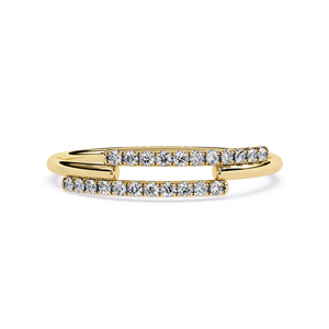 925 Sterling Silver Zircon Open <b>Ring</b> Gold Plated Double Layer <b>Adjustable</b> Wedding Party Jewelry for Women - Product Image 6