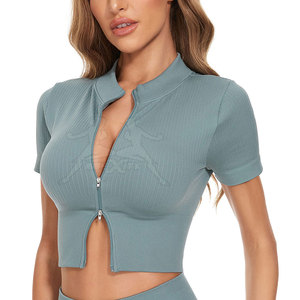 Camiseta Corta de Alta Calidad para Mujer con Diseño Transpirable, Camiseta Corta para Uso Diario Informal - Product Image 2