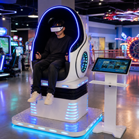 Silla de Cine con Forma de Huevo 360, Simulador de Videojuegos, Simulador de Vuelo, Máquina de Realidad Virtual 9D