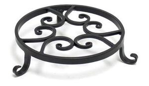 Support de plante rond en métal, porte-pot de plante haut, pour intérieur et extérieur - Product Image 5