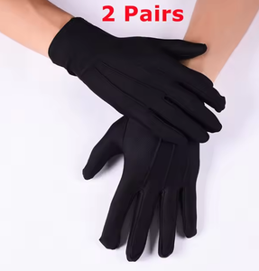 ถุงมือผ้าฝ้ายสีขาวพรีเมียม ขนาดกลาง สำหรับงานพิธีการและงานรับรองเกียรติยศ - Product Image 3