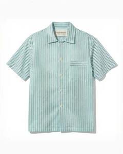 Camisas Casuales a Rayas para Hombre, Tallas Grandes, 100% Algodón, Manga Corta, Cierre de Botones, Color Liso, con Servicio OEM - Product Image 3