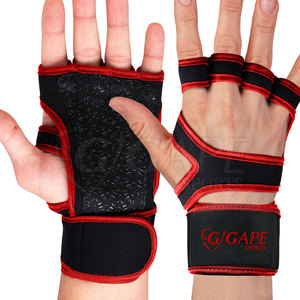 Professional Fitness Training Lightweight Non Slip Palm Durable Half Finger Gym Cross Fit Neoprene <b>Gloves</b> with Custom Logo - Product Image 2