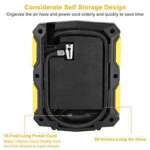 Compressore d'Aria Elettrico 12V DC 120W 150PSI con Display LCD e Flusso d'Aria Elevato 25L/Min - Product Image 3