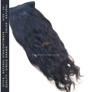 100% extensions de cheveux de trame Remy vierges droites naturelles alignement des cuticules sans enchevêtrement pas de pertes de cheveux naturels Style de vague naturelle - Product Image 6