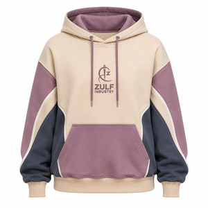 Sweat à capuche surdimensionné personnalisé pour femme en molleton épais 100 % coton tricoté, style streetwear décontracté, avec poche kangourou - Product Image 1