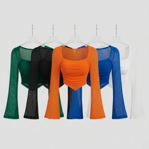 Camiseta Corta Moderna para Mujer, Ecológica, con Estampado, de Secado Rápido, Transpirable, Corte Regular, Informal, de Verano, Manga Corta - Product Image 2