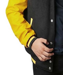 Blouson universitaire surdimensionné personnalisé 2026, unisexe, avec broderie et patchwork, en polaire de laine, pour homme, idéal pour l'hiver - Product Image 6