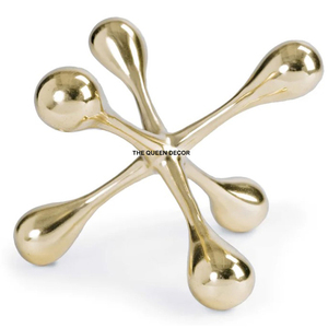 Modern Fancy Aluminum Metal Unique Shape Silver Plated Decorative Sculpture Fabulous Design Home Table - Product Image 5