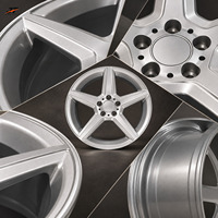 Jantes forgées 5 branches en V, concaves, argent brillant, 18-22 pouces, 5x112 5x114.3 5x120, en alliage 6061-T6 pour BMW Audi Mercedes-Benz