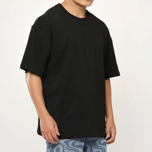 Camiseta Oversize de Punto para Hombre, Mezcla de Algodón y Poliéster, Impresión Personalizada, Marca Privada, Proveedor Mayorista OEM - Product Image 5