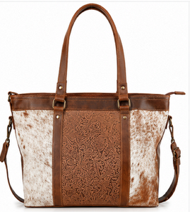 Sac fourre-tout en cuir Hairon de qualité supérieure pour femmes, sac à main de créateur gaufré, grande capacité, sac de voyage à bandoulière - Product Image 1