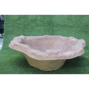 Estanque de Peces KNT FRP Ligero, Moderno y Clásico para Jardín, con Aspecto Realista, Textura Rugosa, Acabado de Piedra Tallada a Mano, Diseño de Loto - Product Image 3