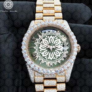 Montre de luxe pour homme Charm Jewels en acier inoxydable, cadran de 40 mm, verre saphir, mouvement mécanique analogique, résistante à l'eau - Product Image 4