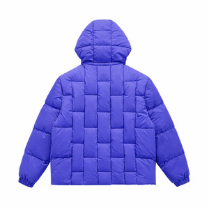 Latest Design Men Puffer Jacket Shiny Quilted Down Feather Bubble Oversized Hooded Padded Custom Logo Outdoor <b>Warm</b> Winter Jacket - Product Image 2