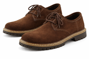 Chaussures décontractées marron pour hommes, collection de créateurs en cuir véritable, automne-hiver - Product Image 2