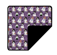 Couverture en bambou Hanzi 50x50 pouces imprimée Halloween, faite à la main, toutes saisons, personnalisable, prête à expédier – Literie enfant en promotion