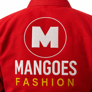 Uniforme de Jiu-Jitsu Brasileño Rojo MANGOES FASHION, 100% Algodón, Tejido Perlado, Transpirable, Antibacterial, Absorbe la Humedad, Ropa de Entrenamiento, Logotipo Personalizado - Product Image 3